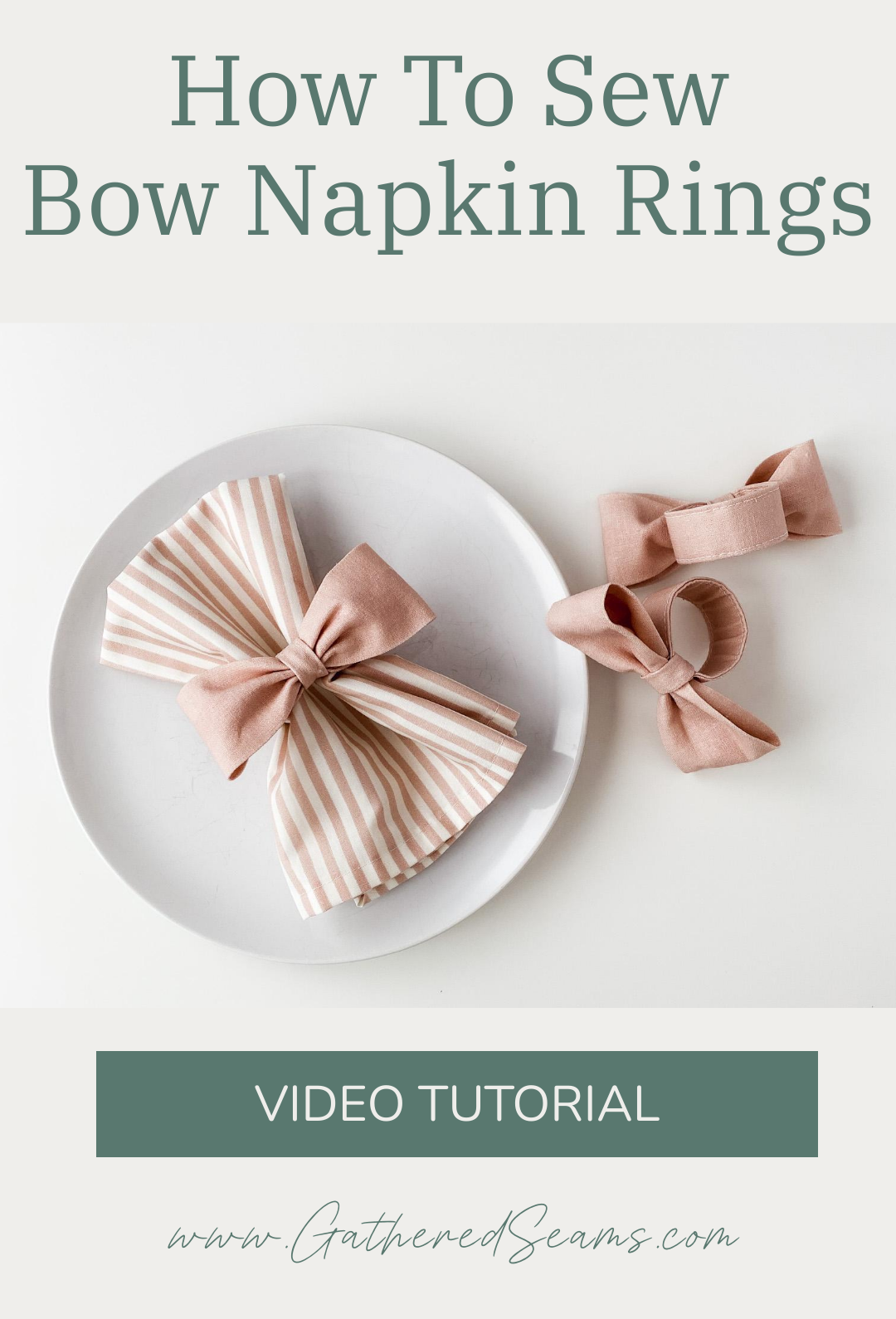 How To Sew Bow Napkin Rings