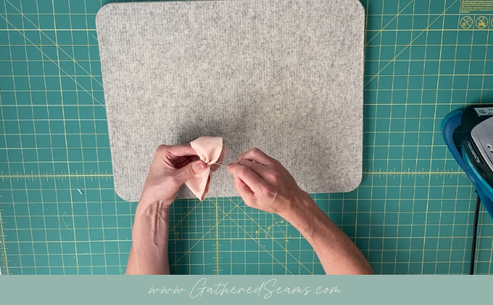 bow napkin ring step 6b