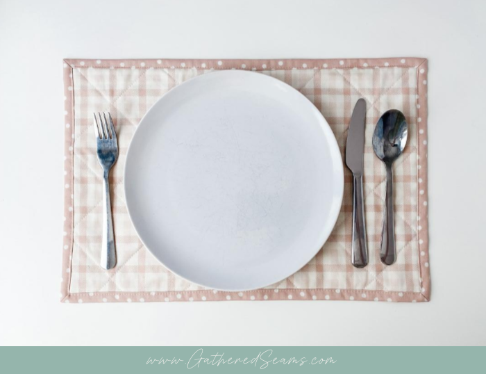 How to sew placemats