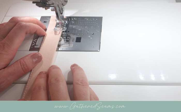 Bow napkin ring step 2e