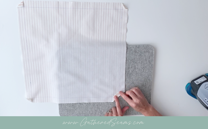 napkin mitered corners step 3c