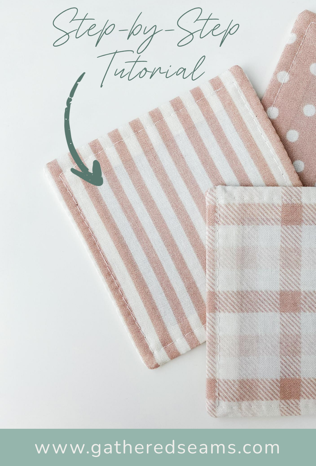 Step by step instructions to sew a square coaster