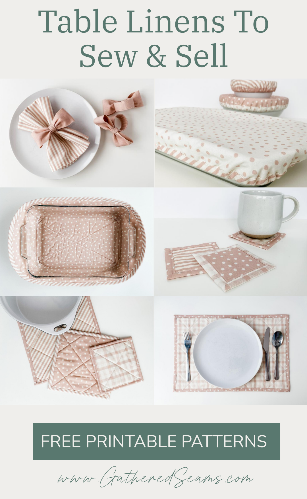 Table Linens to Sew & Sell