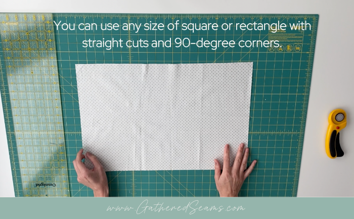 Make bias tape step 1