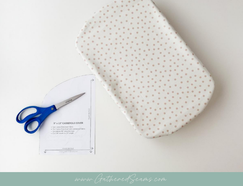 Casserole cover pattern