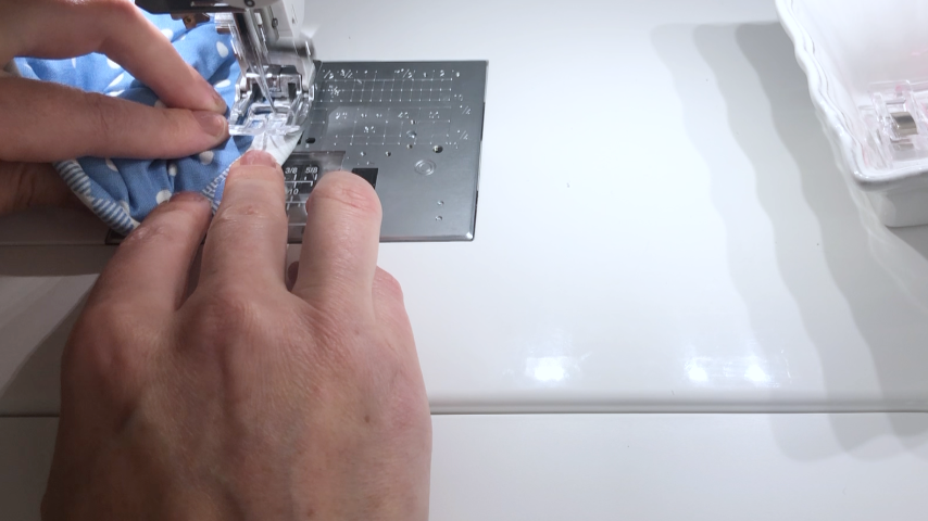 sew second side of bias tape