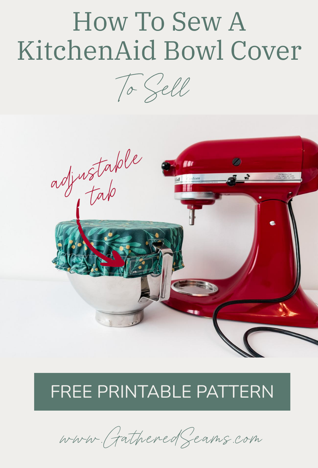How To Sew a KitchenAid Mixer Bowl Cover