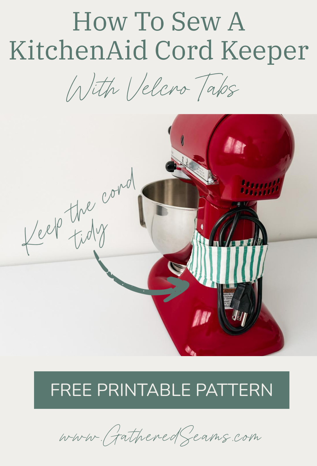 How To Sew A KitchenAid Mixer Cord Keeper