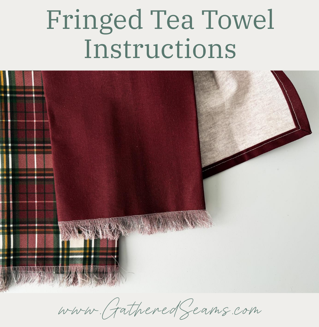 Fringed Tea Towel Instructions