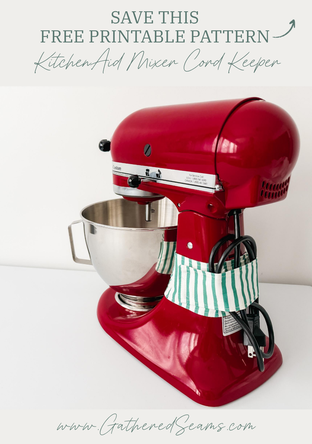How To Sew A KitchenAid Mixer Cord Keeper