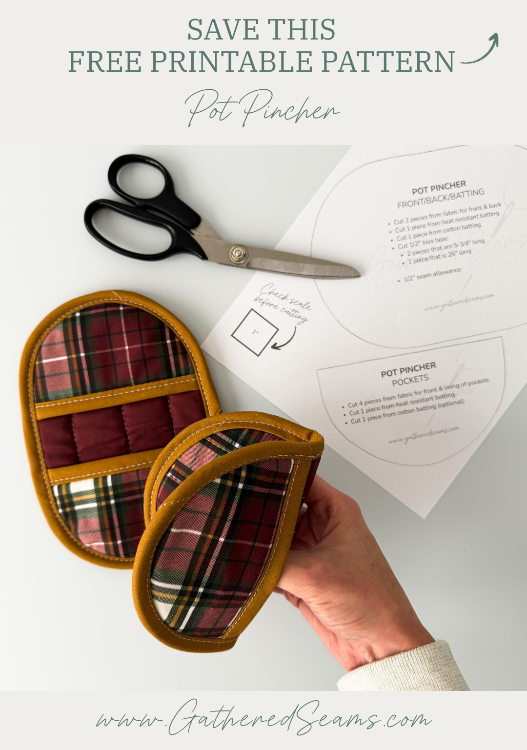 How To Sew A Pot Pincher | Free Pattern