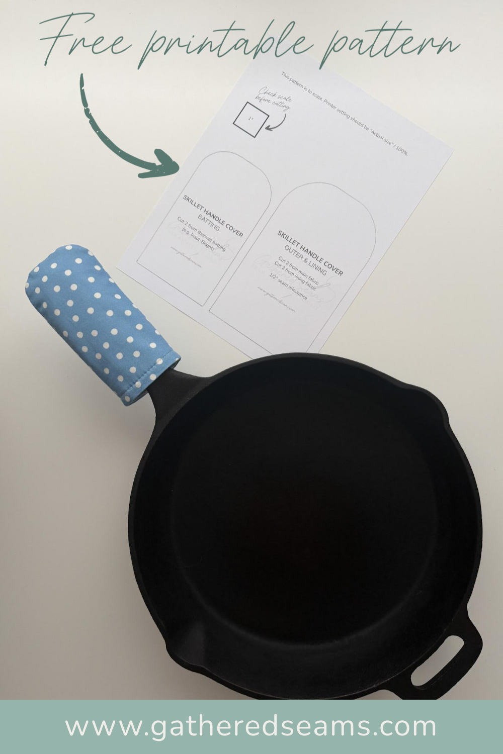 How To Sew A Skillet Handle Cover (free pattern)