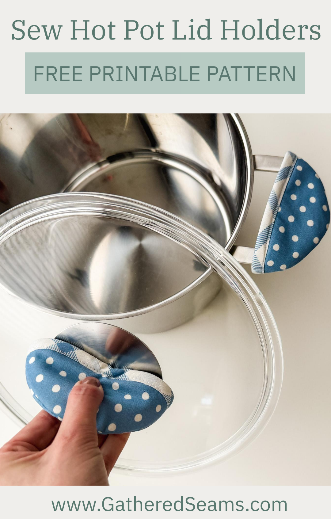 Hot pot lid holder free sewing pattern