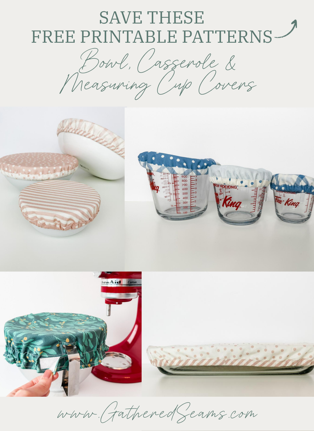 Reusable Covers to Sew | Free Patterns