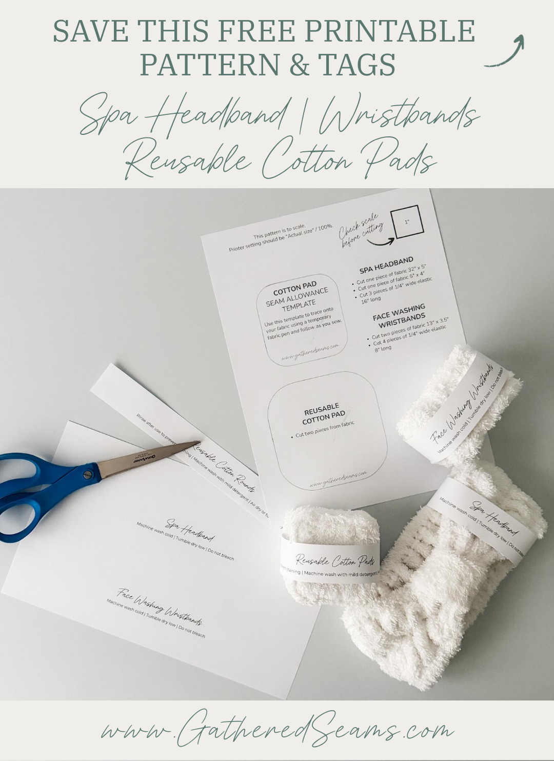 Spa Gift Set To Sew | Free Pattern & Tags