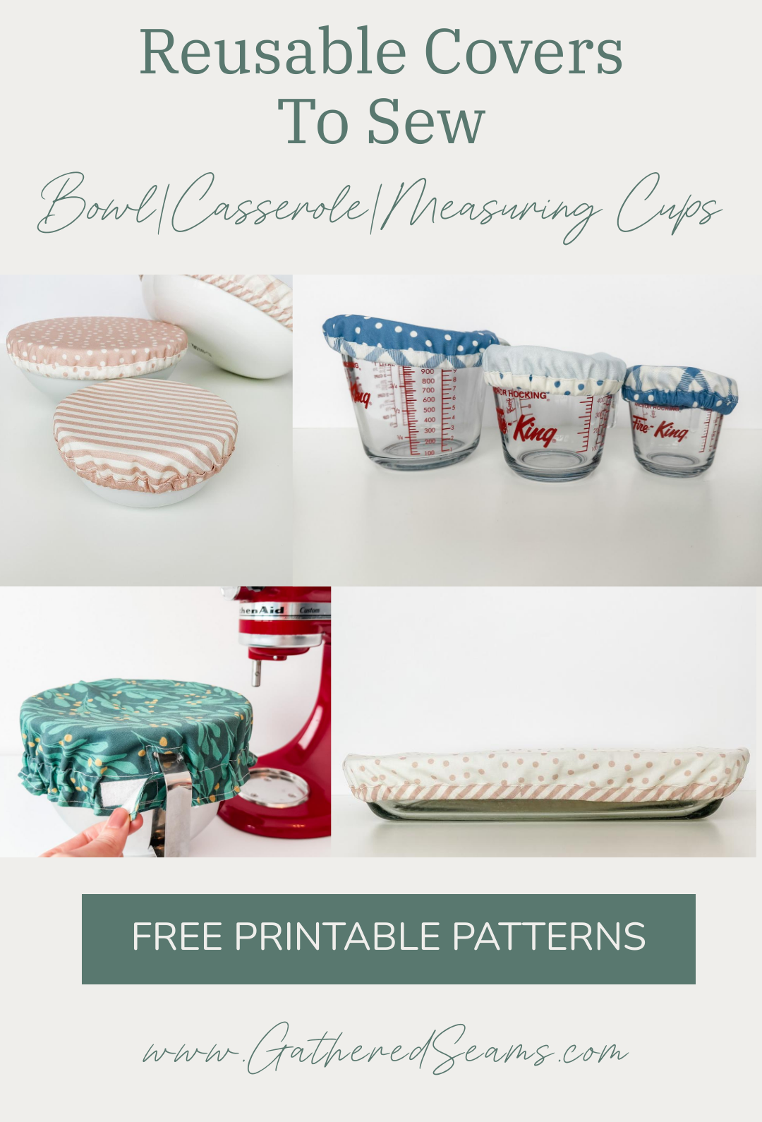 Reusable Covers to Sew | Free Patterns