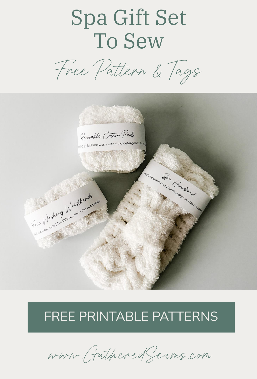 Spa Gift Set To Sew | Free Pattern & Tags