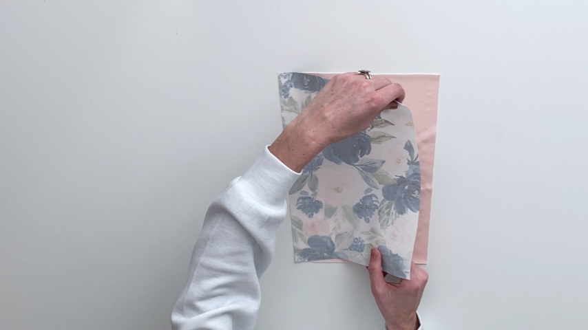 place right sides together