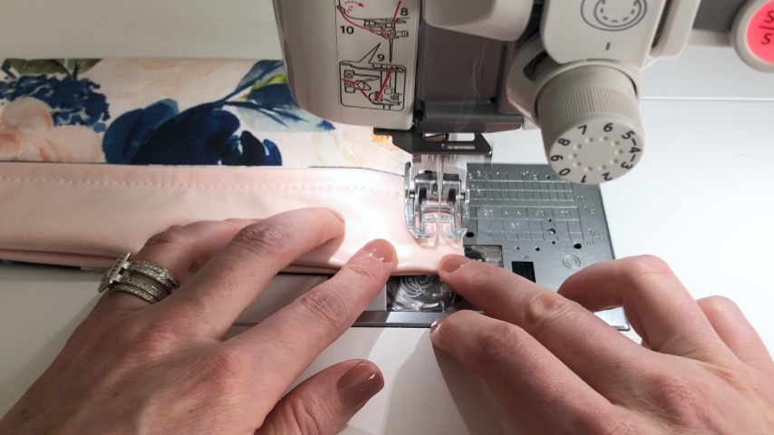 sew sides of top flap 