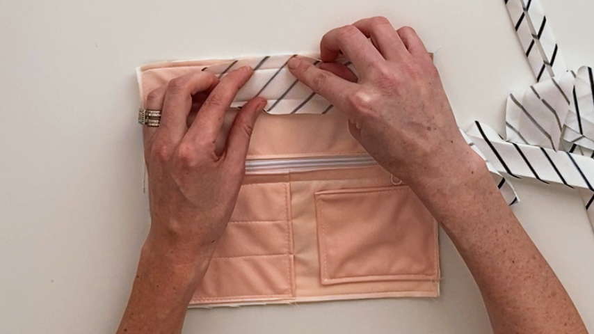 sew first side of binding