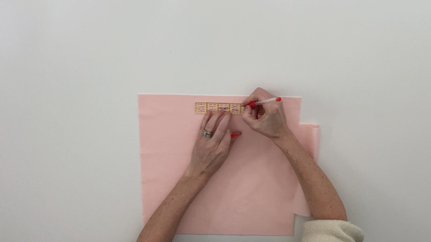 leave opening in lining