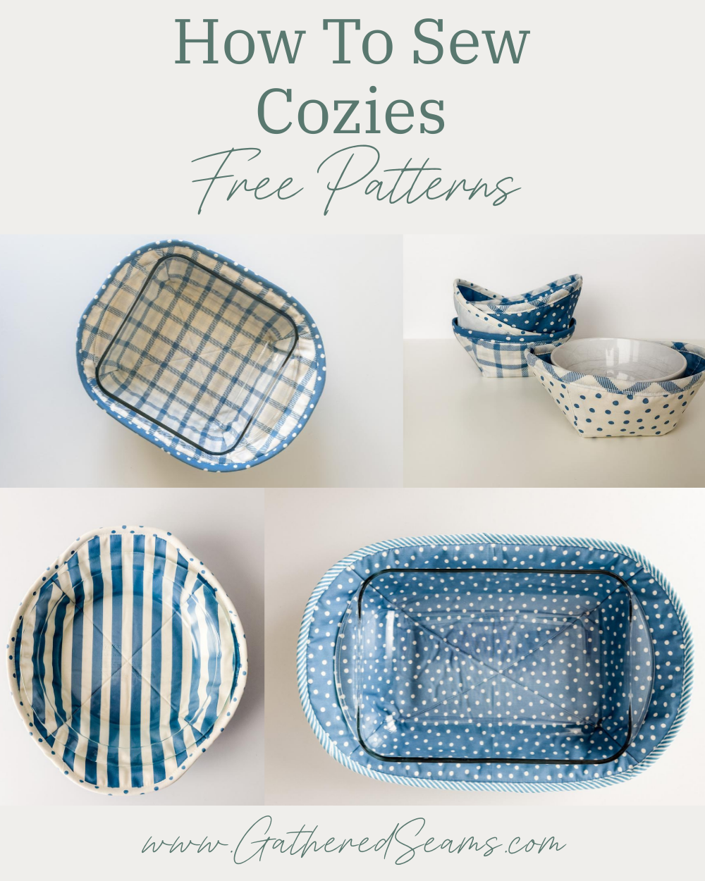 Free Sewing Patterns for Casserole, Pie & Bowl Cozies