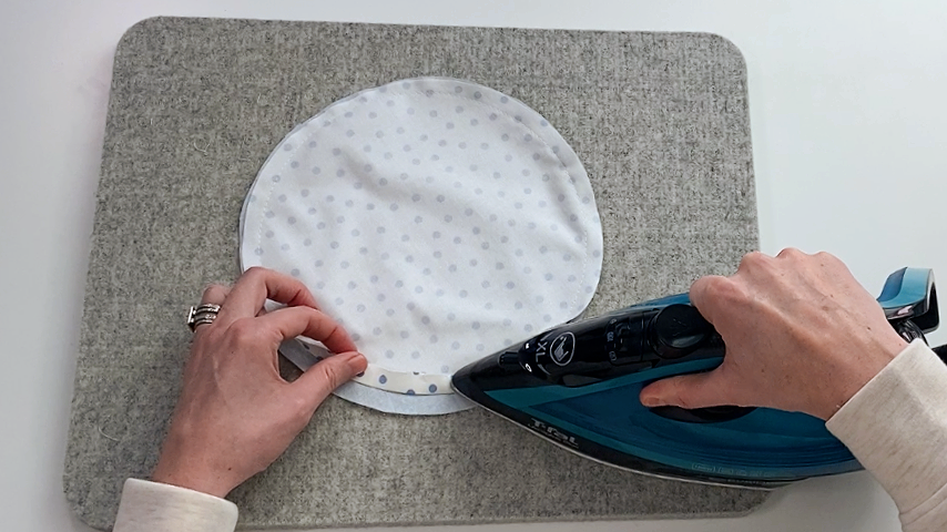 press seam at opening