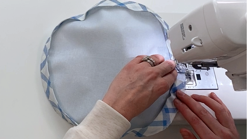 basting on bias tape