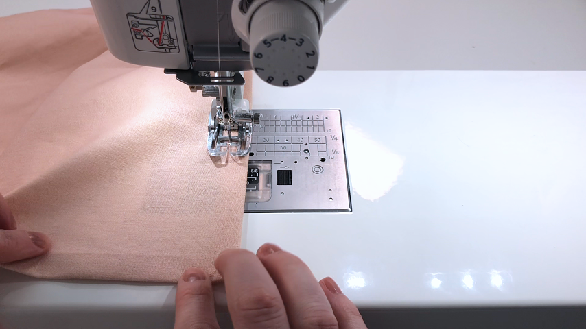 topstitching tea towel