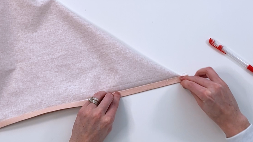 folding top and sides together