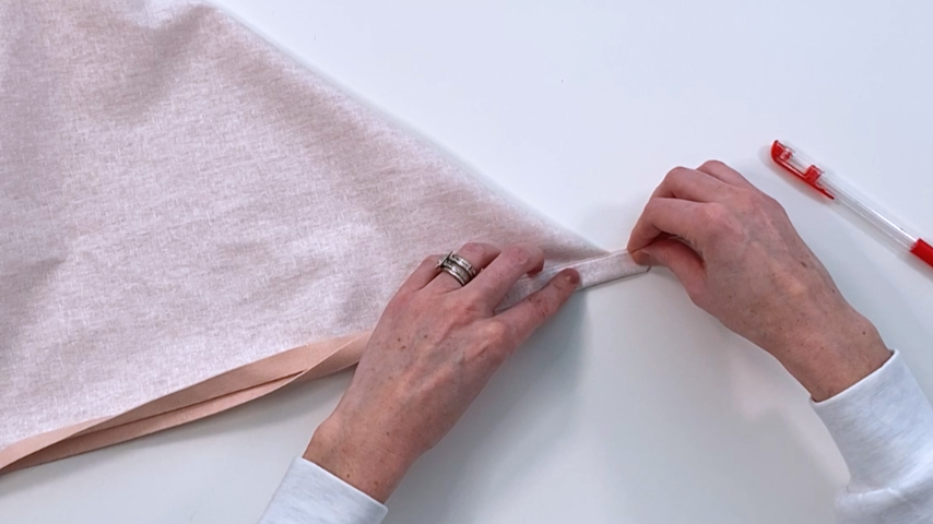 folding hem over again