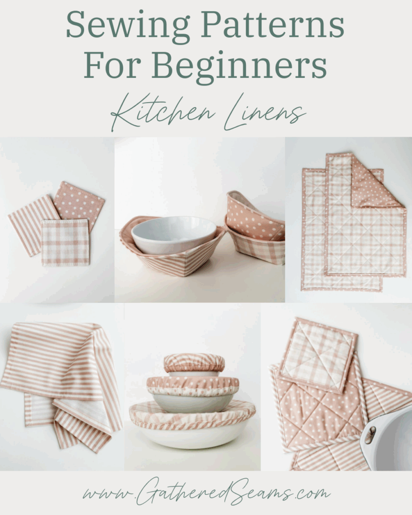 Sewing Patterns for Beginners | Kitchen Linens