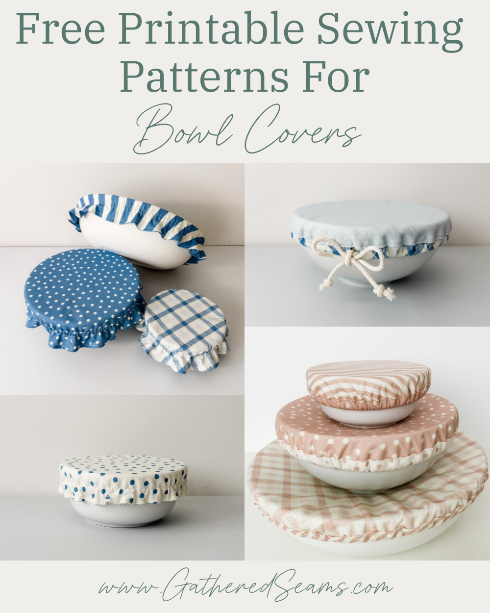 Free Printable Patterns for Bowl Covers