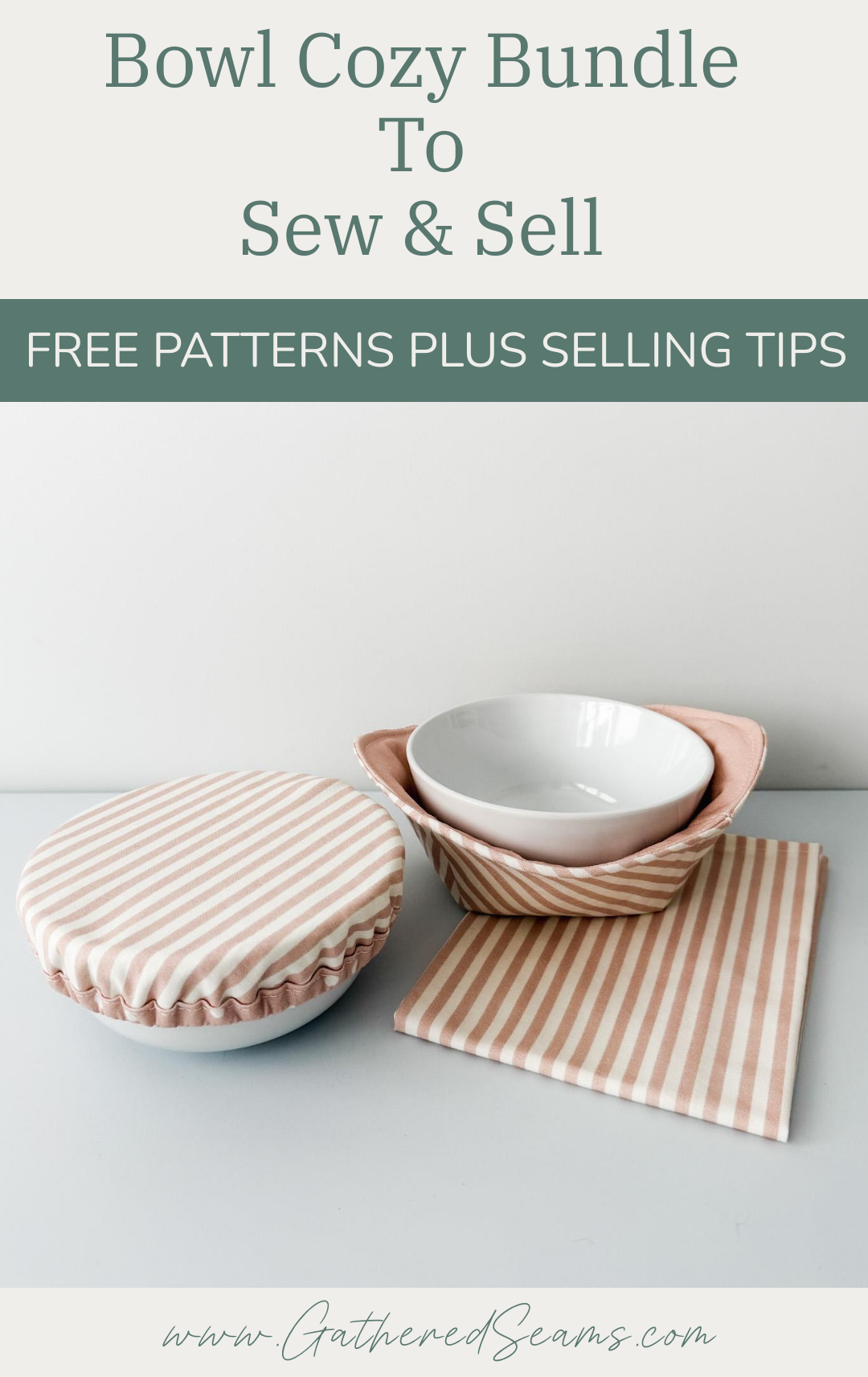 Bowl cozy bundle to sew & sell