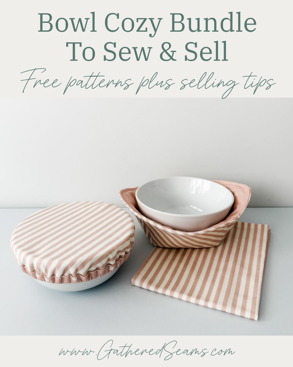 Bowl cozy bundle to sew & sell