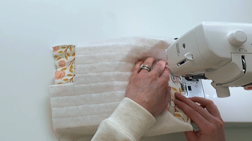 sewing on drawstring pockets