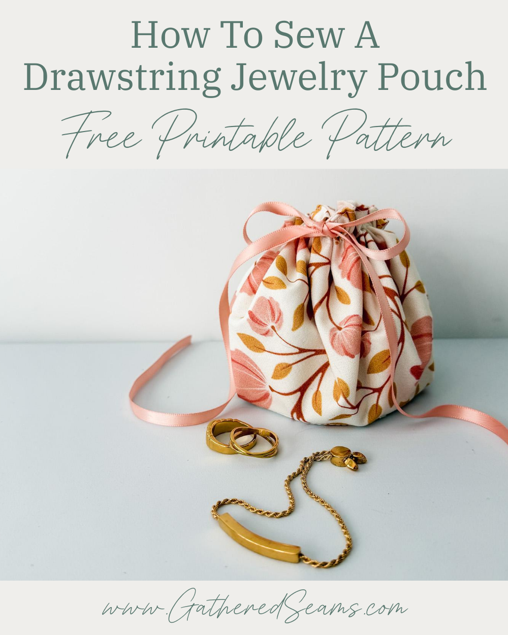 How To Sew a Drawstring Jewelry Pouch