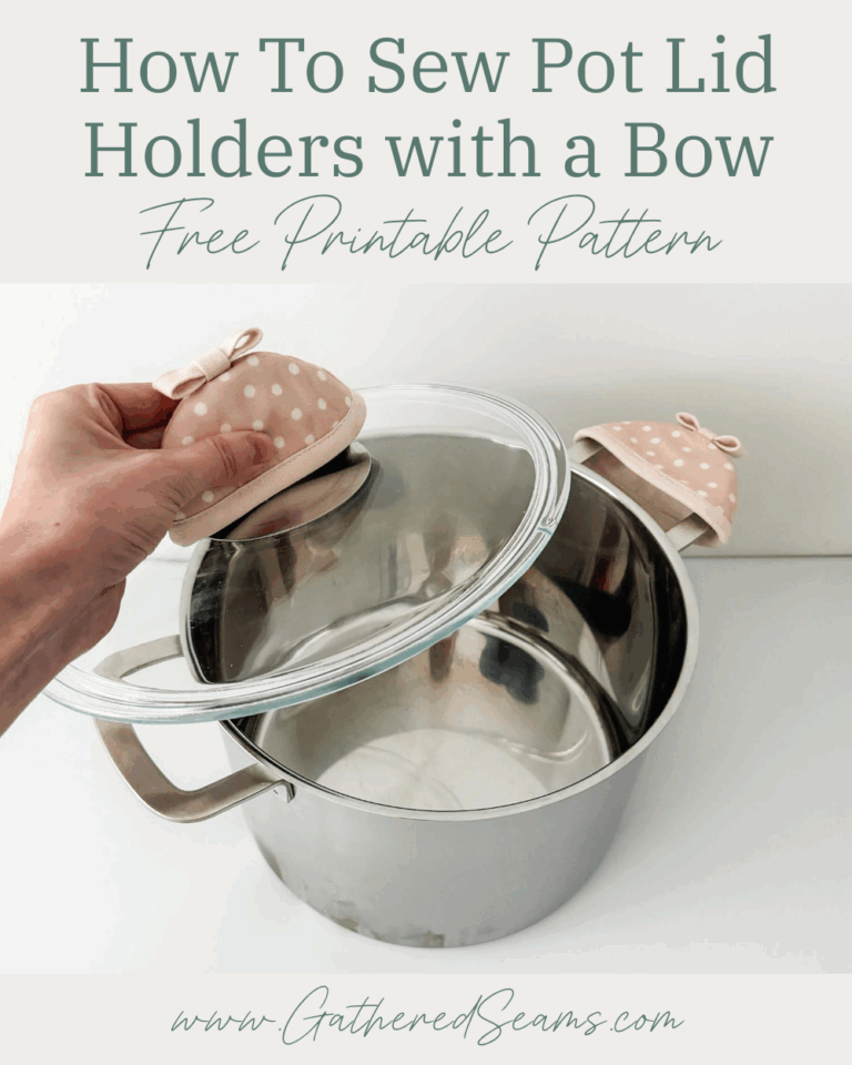 How To Sew Pot Lid Holders with a Bow