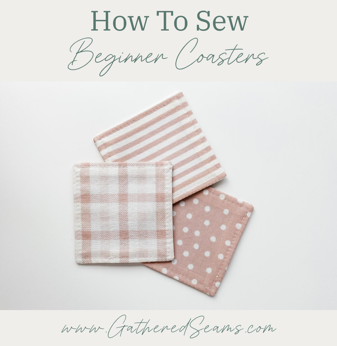 How to sew beginner coasters
