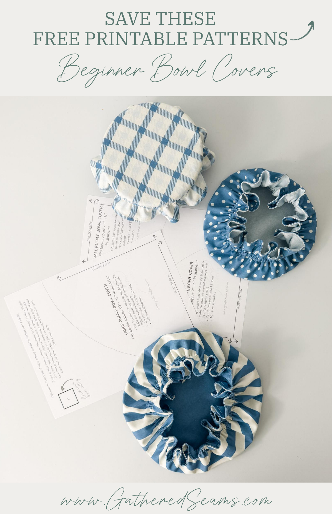 How To Sew a Ruffle Bowl Cover | Free Printable Patter