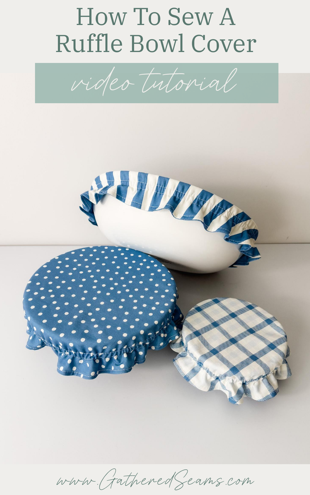How To Sew a Ruffle Bowl Cover | Free Printable Patter