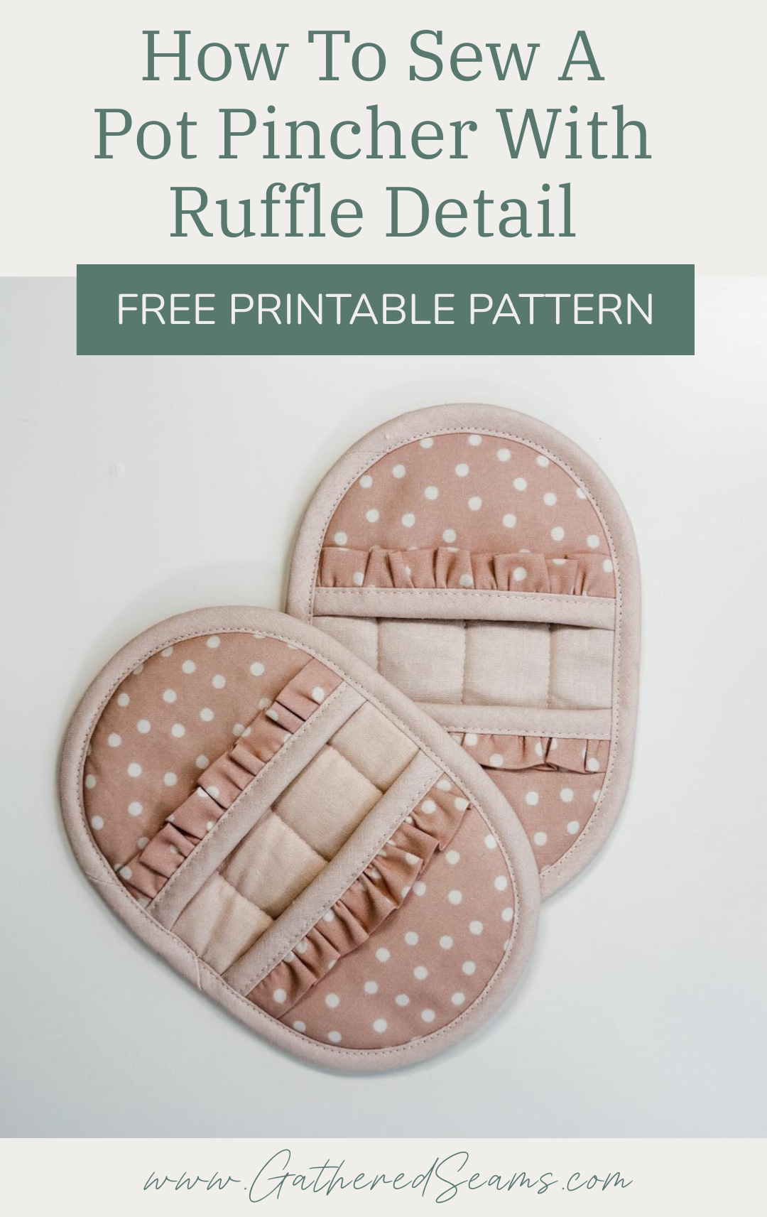 How To Sew a Pot Pincher with Ruffle Detail
