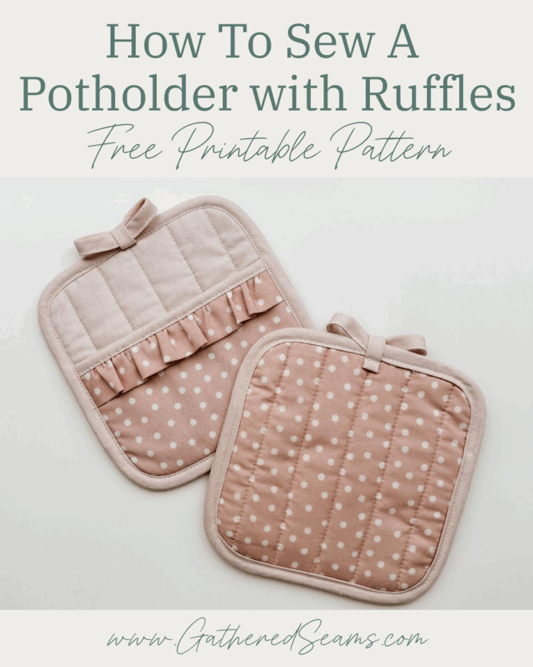 How To Sew a Ruffle Potholder with Bow Detail