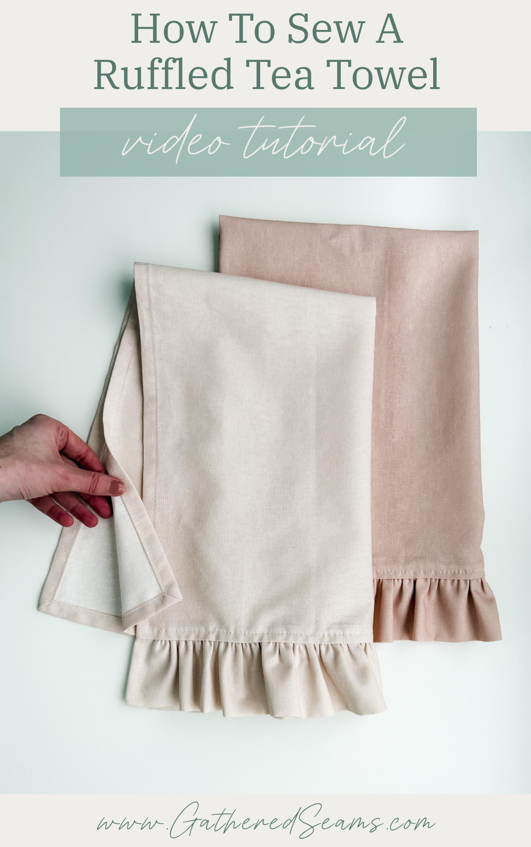 How To Sew A Ruffled Tea Towel - Video