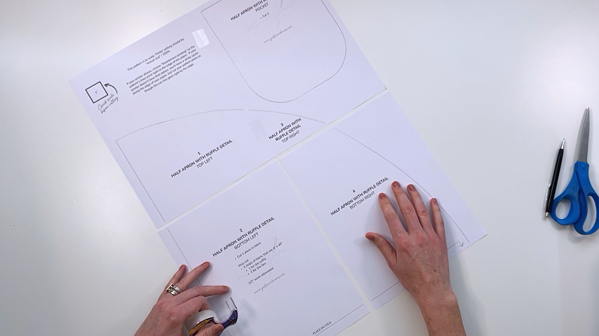 taping pattern together