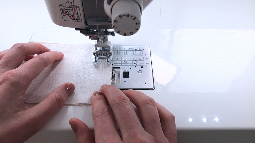 sewing ties to waistband