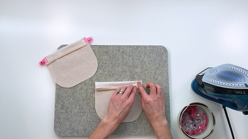 folding pocket hem down