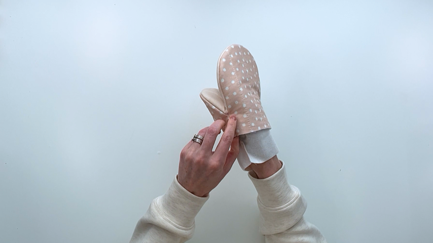 placing lining inside