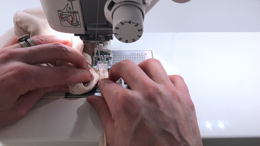 topstitching bias tape