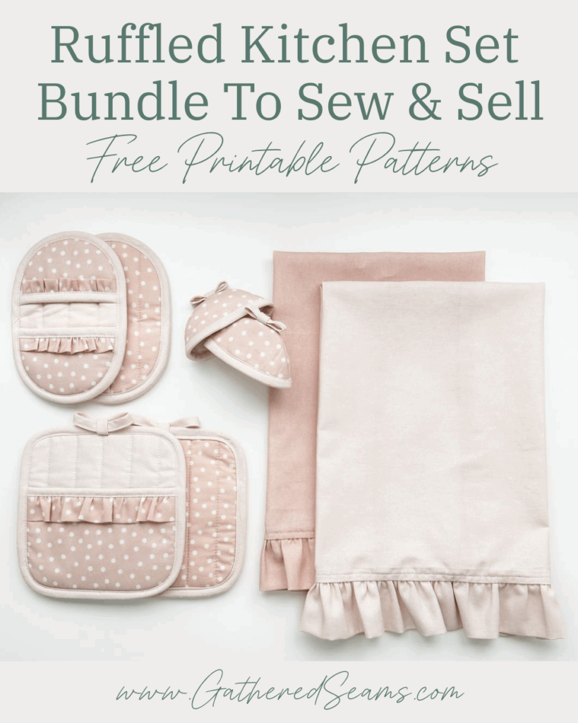 Ruffled Kitchen Set Bundle to Sew & Sell